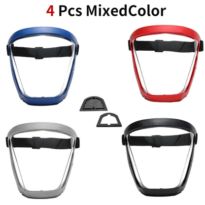 Kitchen Transparent Full Face Shield Home Oil-splash Proof Eye Facial Anti-fog Head Cover Safety Glasses