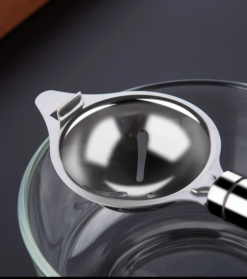 Egg White Separator Stainless Steel Tools Eggs Yolk Filter Gadgets Kitchen Accessories Separating Funnel Spoon Divider Utensils