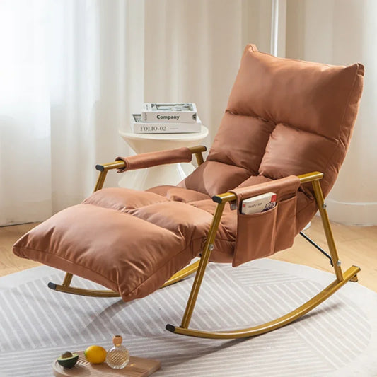 Household Goods Rocking Chair Balcony Home Leisure Lunch Lounge Chair Adult Light Bedroom Living Room Rocking Chair Lazy Sofa