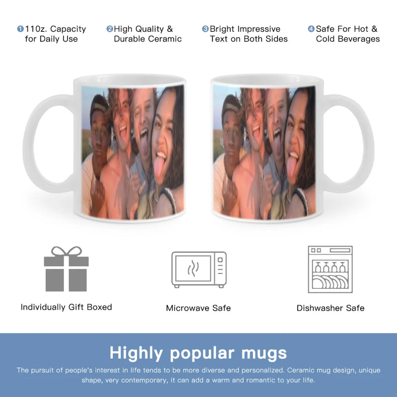O-Outer Banks Anime Free shipping 11OZ Coffee Mug Beer Mugs Tea Milk Cup For coffee  Surprised Gift