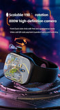 CD99 watch X 5G smartwatch 2.29inch AMOLED 5G LTE smart watch with 180 ° rotary camera GPS WiFi SIM card slot health monitoring
