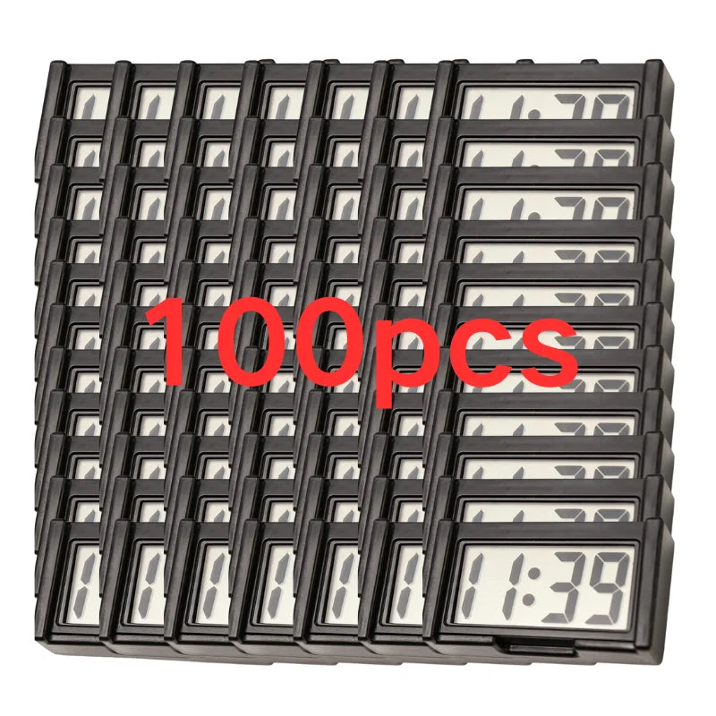 Mini Digital LCD Clock, Self-Adhesive Electronic Bracket Clock, Time and Day Display for Car Truck Dashboard, Auto Accessories