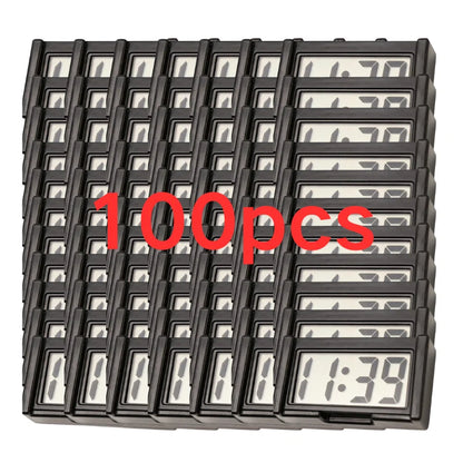  Mini Digital Clock With LCD Self-Adhesiv Electronic Bracket Clock Time Day Display For Car Truck Dashboard Accesorios Para Aut