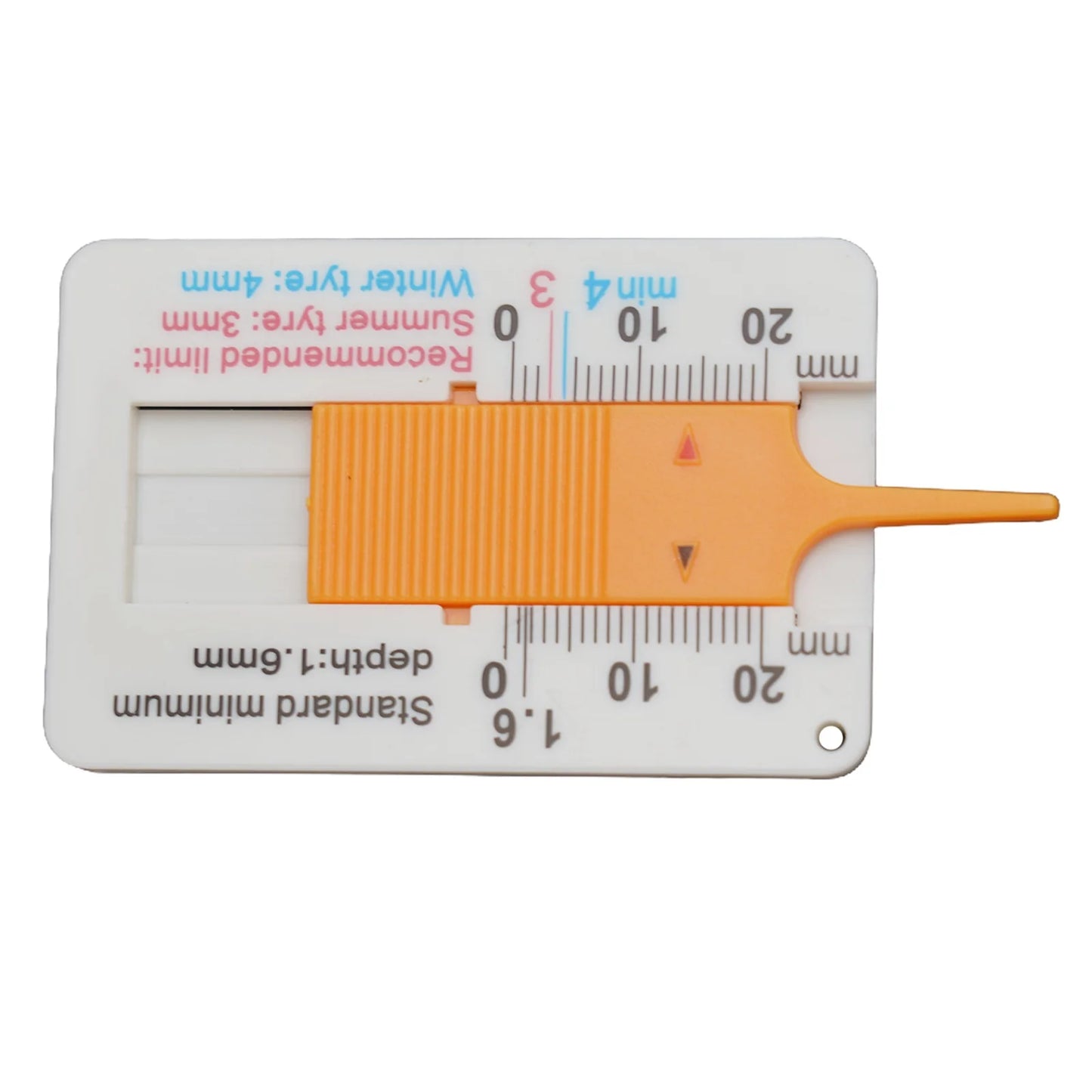 Leve pneu passo profundidade calibre, pneus acessórios, pinça verificando ferramenta, alta qualidade plástico profundidade, 0-20mm