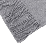 Classic Solid Colors Scarves Men Cashmere Soft Knitted Striped Scarf Long Tassel Neck Warmer Men'S Winter Scarf 2023 New