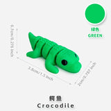 10/50pcs 3D Printed Simulation Toys Mini Animal Model Home Ornament  Cartoon Figure Birthday Gift Sets Decompression Kid Toy