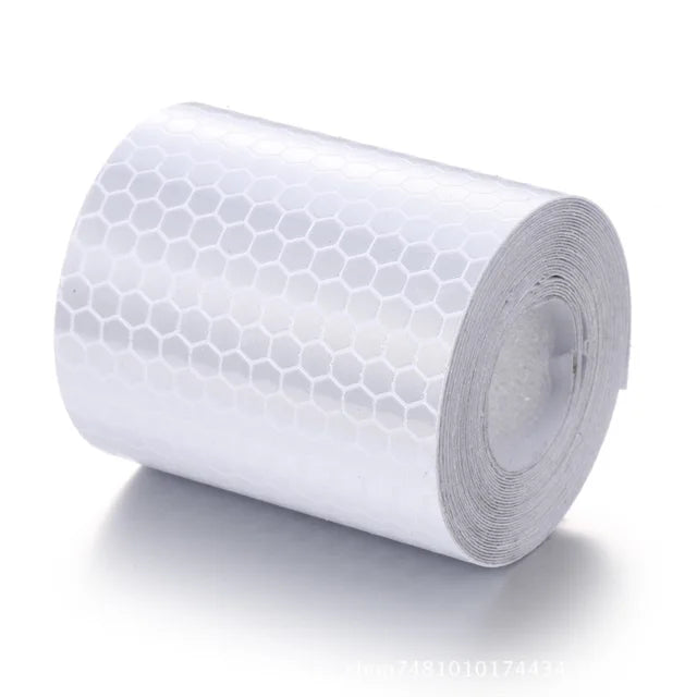 Adesivo de carro fita de advertência segurança alta visibilidade auto adesivo à prova dwaterproof água branco vermelho amarelo azul bicicleta adesivo reflexivo accessorry