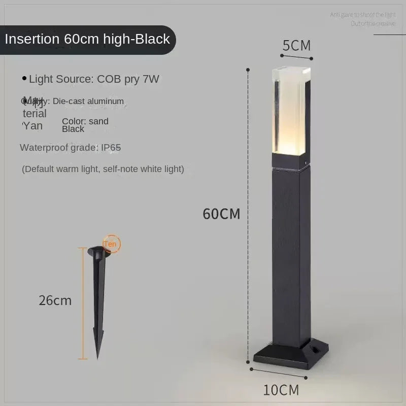 DC voltage outdoor landscape light LED outdoor lawn light IP65 waterproof aluminum alloy material 10W power simple design