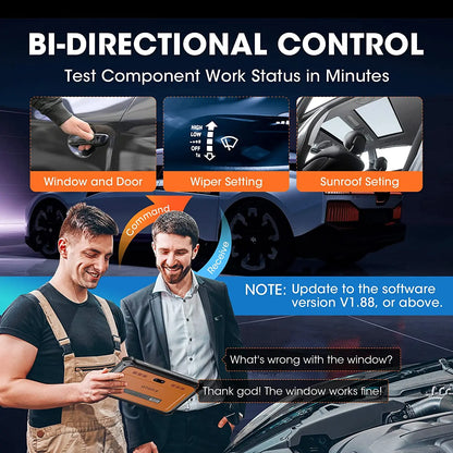 Escáner OBD2 automotriz OTOFIX D1 Lite, actualización de 2 años, control bidireccional, herramienta de escaneo de diagnóstico de todos los sistemas FCA SGW CAN FD y DoIP