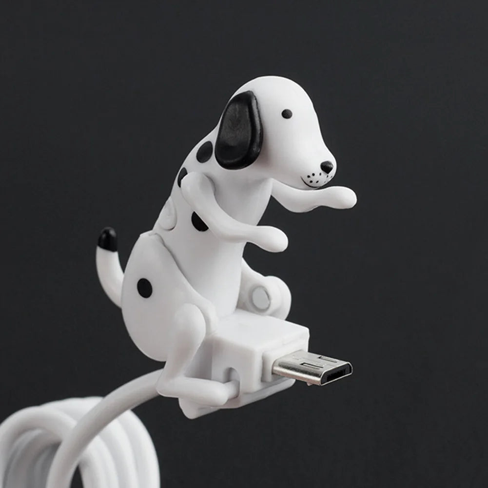 Funny Dog Fast Charger Cable Data Cable For iPhone IOS Android Type-C Mobile Phone Charging Line Prank Gifts Phone Accessories ﻿