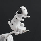 Funny Dog Fast Charger Cable Data Cable For iPhone IOS Android Type-C Mobile Phone Charging Line Prank Gifts Phone Accessories ﻿