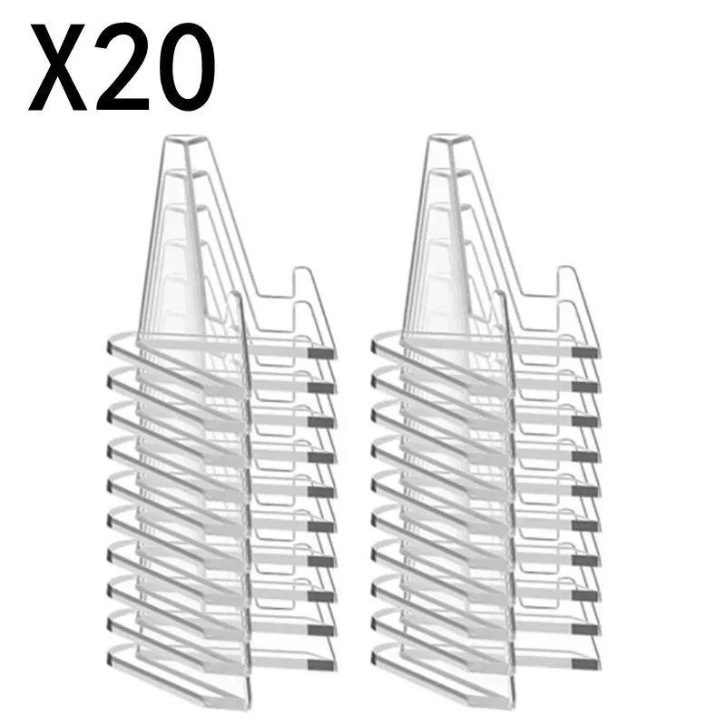 1-30Pcs Clear Acrylic Coin Display Stand Holders Small Easel Rack Trading Card Holder Support For Kpop Idol Card Organizer