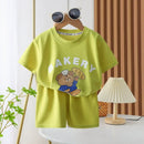2Pcs Children Tshirt Shorts Sets Baby Summer Clothes Boy Girl Fashion Short Sleeve Pants Suit Leisure Outfits Kids Costume
