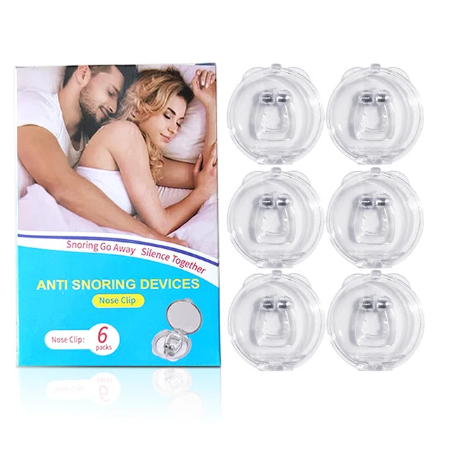 Silicone Anti Snoring Nose Clip, Anti Snoring Devices, Easy Breathing, Improve Sleep Aid, Night Apnea Device, 1-8pcs 