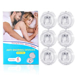 Silicone Anti Snoring Nose Clip, Anti Snoring Devices, Easy Breathing, Improve Sleep Aid, Night Apnea Device, 1-8pcs 