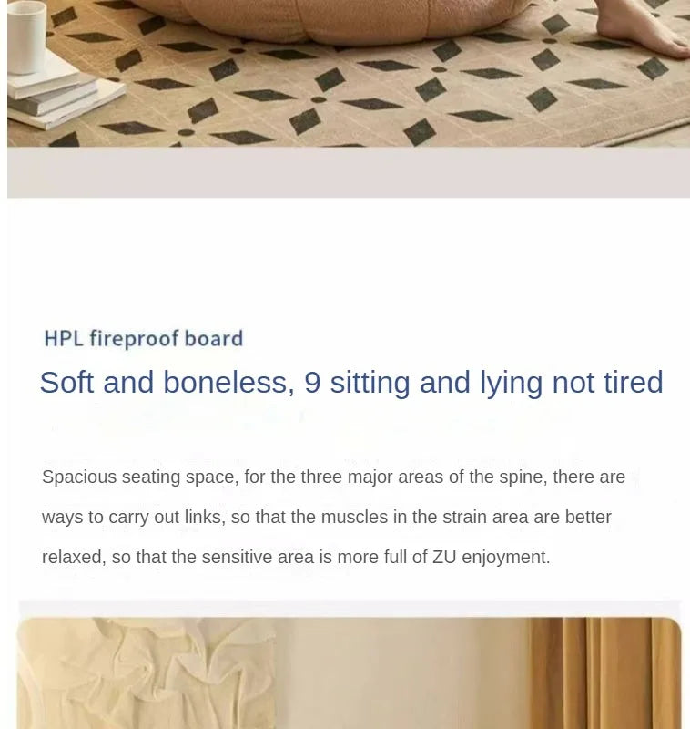 Lazy sofa, small sofa for lying down and sleeping, bedroom balcony leisure chair, cream style lazy chair, tatami chair