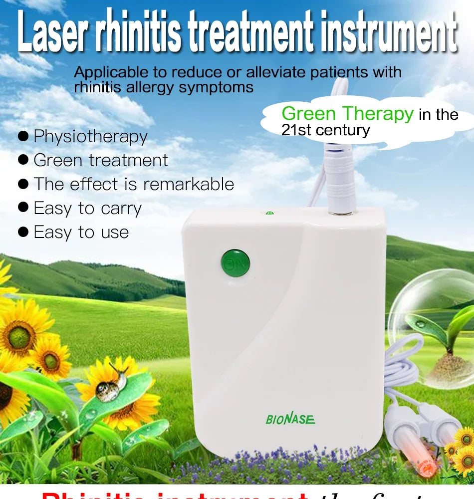 Rhinitis Relief Instrument Sinusitis Therapy Massage Machine Hay fever Low Frequency Pulse Laser Pen Nose Treatment Health Care
