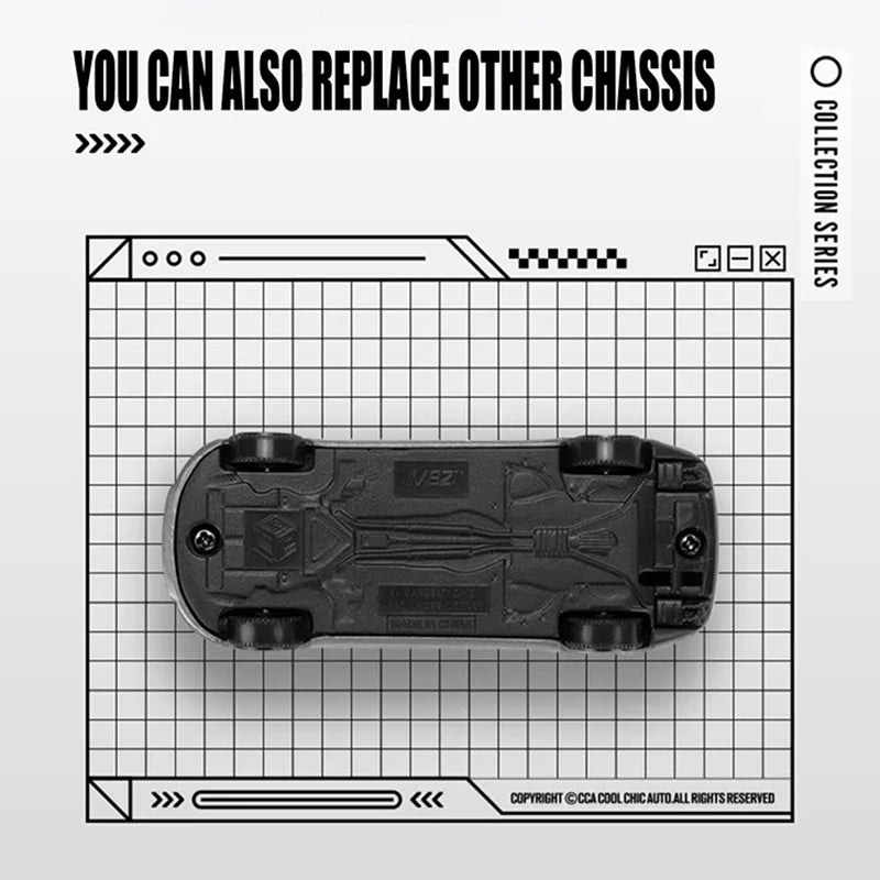 CCA MSZ 1:64 Porsche BMW AE86 Exquisite hanging model classic car static car model alloy die-casting car model collection toy