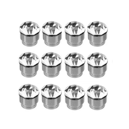 Pendientes magnéticos de clip sin perforar para mujeres y hombres, de cristal redondo, para hacer joyas punk, accesorios hechos a mano, 24 piezas por juego. 