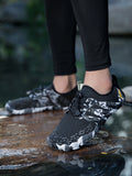 Oiaano Unisex Men Women Shoes Anti-Non Slip Durable Black Water Barefoot Soft Sole Light Breathable Sport Outdoor Walk Running