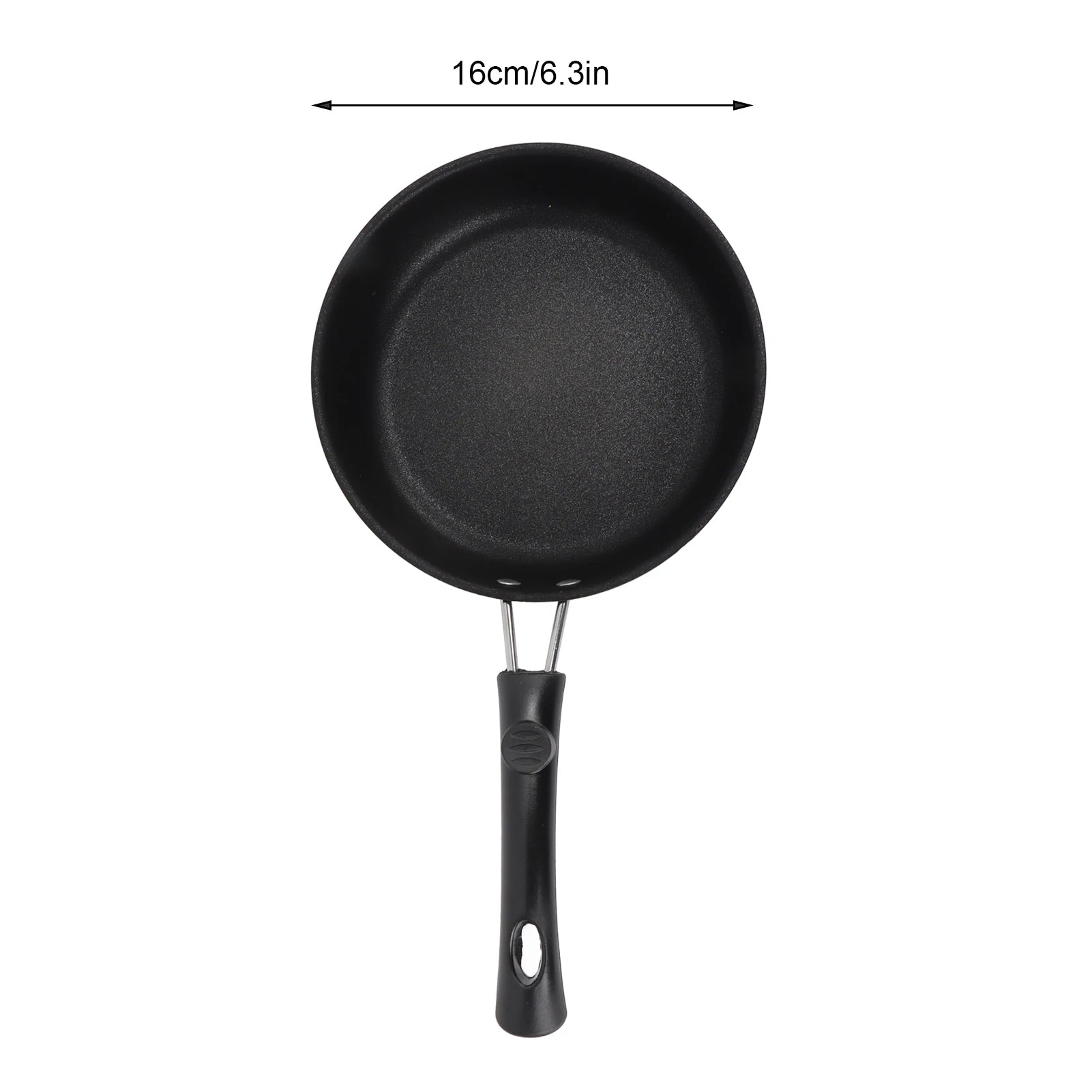1PC 12-20cm Mini Frying Pan Non-Stick Thickened Stainless Steel Frypan Pot Fried Eggs Saucepan Gas/Induction Kitchen Cookware 
﻿