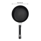 1PC 12-20cm Mini Frying Pan Non-Stick Thickened Stainless Steel Frypan Pot Fried Eggs Saucepan Gas/Induction Kitchen Cookware 
﻿