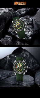 NAVIFORCE Sport Watch for Men Waterproof Quartz Wristwatch Chronograph Military Clock With Luminous Reloj Hombre Male Gift 2024
