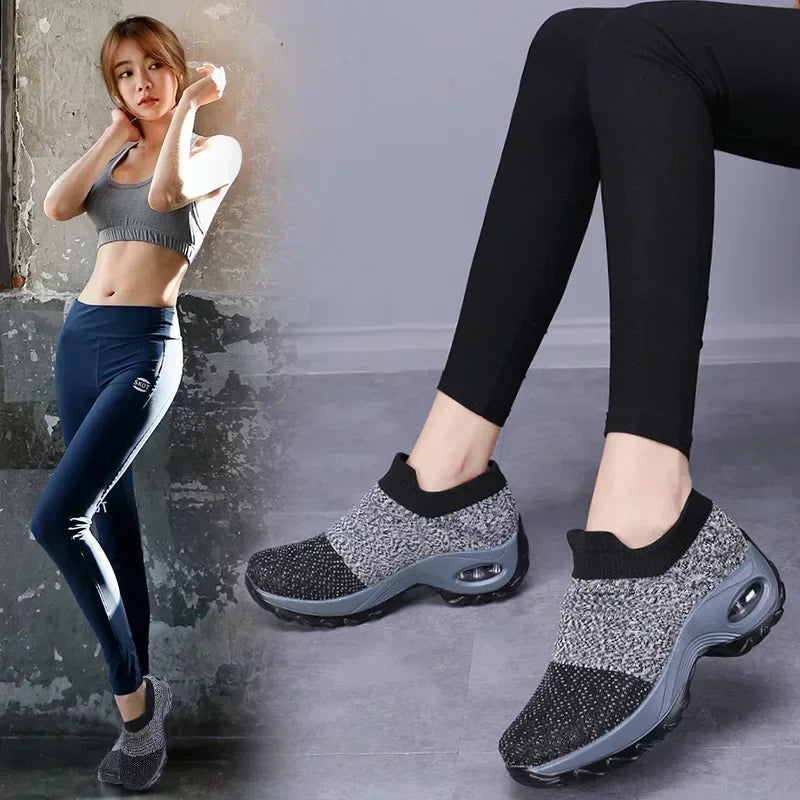 Zapatillas ortopédicas versátiles para mujer, zapatos de plataforma informales, antideslizantes y resistentes al desgaste.