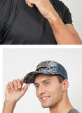 Black Mesh - Backed Baseball Cap with American Flag Patch - Stylish and Patriotic Accessory