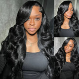 Peruca lace frontal cabelo humano ondulado - alta densidade 250%