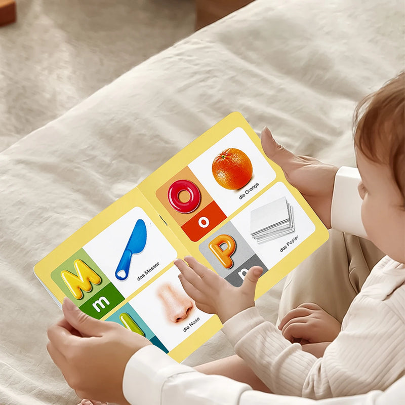 A set of ten children's German language learning encyclopedias