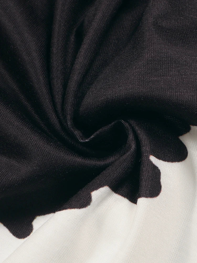 Plus size 2025 verão novo vestido feminino casual solto impresso, modelos de verão material de poliéster elegante commuter