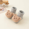 Cute Cartoon Bear Baby Socks Soft Cotton Non-slip Sole Newborn Toddler Sock Thick Warm Socks for Kids Boys Girls Winter 