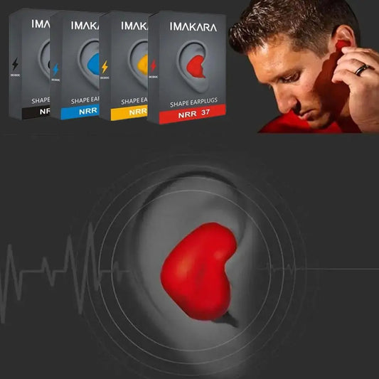 Tapones para los oídos antirruido moldeables de PU, con forma de U, reducción de ruido, protección para dormir, suaves, antirronquidos, para el cuidado de la salud, ayuda para dormir, tapones para los oídos para nadar