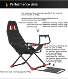 Inicio Simulador de juegos Simulador de carreras plegable Soporte de asiento Soporte de volante Experimentador de juegos de carreras