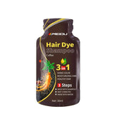 Shampoo de Coloração Capilar 3 em 1 (30ml) – Escurecimento Instantâneo de Cabelos Grisalhos para Preto – Com Polygonum Multiflorum (Cobertura Natural) para Mulheres