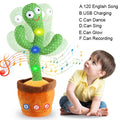 Talking Cactus Baby Toy, Repeats What You Say for Kids with English Songs, Dancing Toy for Girls and Boys, Gift 