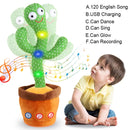 Talking Cactus Baby Toy, Repeats What You Say for Kids with English Songs, Dancing Toy for Girls and Boys, Gift 