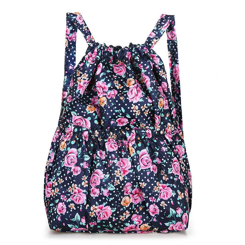 Nylon Bundle Pocket Backpack Women's Outdoor Sports Bag Mommy Large Capacity Backpack