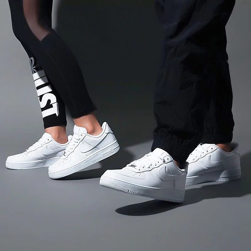 Nike Original White Air Force 1 07 Low Trendy Board Shoes Lightweight Breathable Men's Casual Shoes