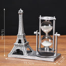 Creative Retro Iron Tower Hourglass Office Desktop Decoration Ornament Furniture Placement and Decoration for Home Decorations
