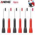 2/4/6pcs Insulation Piercing Needle Pin Non Destructive Multimeter Test Probe 10A 600V for 2mm Test Lead Multimeter Test Probes