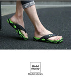 Men's Summer 2025 Trendy Flip-Flops Beachwear Slippers Anti-slip Deodorant Casual Shoes Plastic Slip-On Sandals for Adults