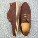 2024 Spring Suede Leather Men Shoes Oxford Casual Shoes Classic Sneakers Comfortable Footwear Dress Shoes Large Size Flats