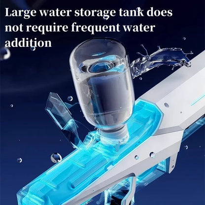 Pistola de agua eléctrica automática con absorción de agua, entretenimiento en piscinas de playa al aire libre, pistola de agua para adultos y niños