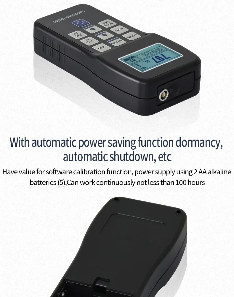 Leeb Hardness Tester Portable Rebound Meter Durometer HL、HB、HRB、HRC、HRA、HV、HS for Metal Steel Without Standard Block