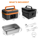 A98I-Cordless Electric Lunch Box,Rechargeable Self-Heating Food Warmer With 16000Mah Battery,For Work/Travel/Car/Office