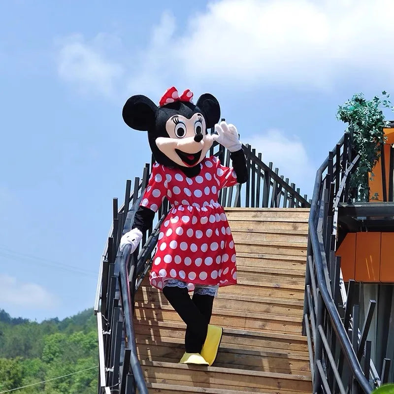 Disney Mickey Minnie Mouse Mascot Costume Cartoon Characters Advertising Event Party Cosplay Dress Suit Animal Carnival Props