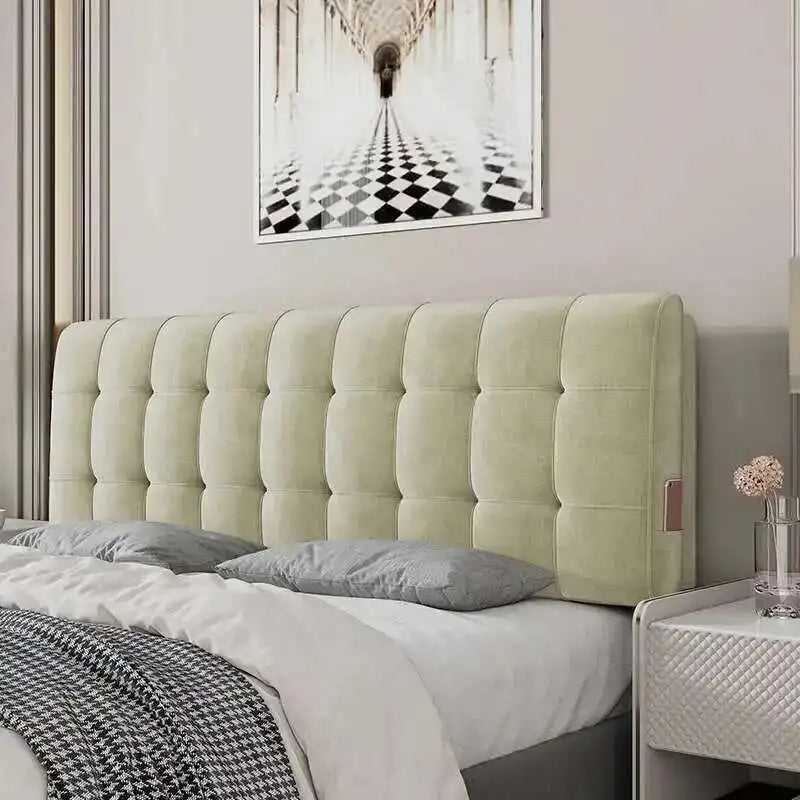 Backrest Soft Bag Bed Headboards for Hotel Headboards American Flannel Cloth Skin-Friendly Light Luxury Household Bed Headboards