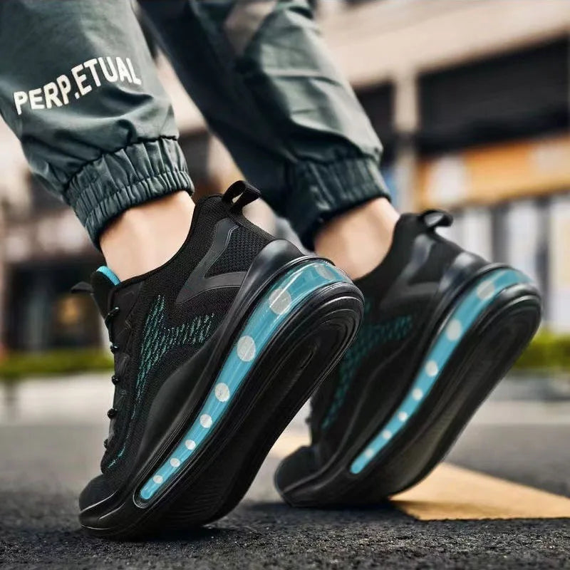 New Spring and Autumn Soft soled Running Men's Mesh Breathable Casual Sports Shoes Men's Coconut Trendy Shoes Men's Shoes
